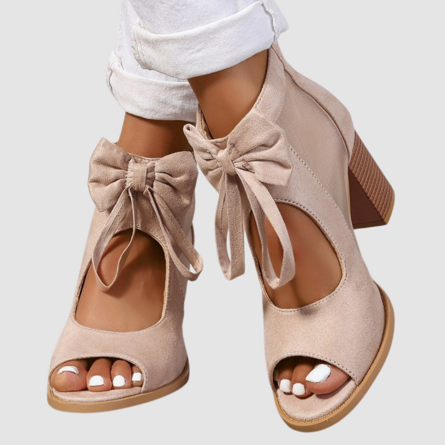Rebecca | Bow Charm Orthopaedic Heels