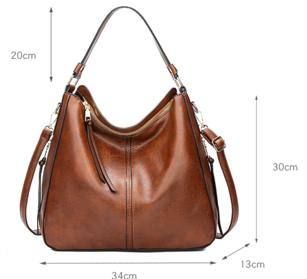 Romy™ Leather Shoulder Bag - Minimalist Everyday Luxe Style