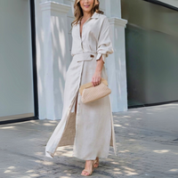 Jeanette™ | Elegant Maxi Dress with V-Neck