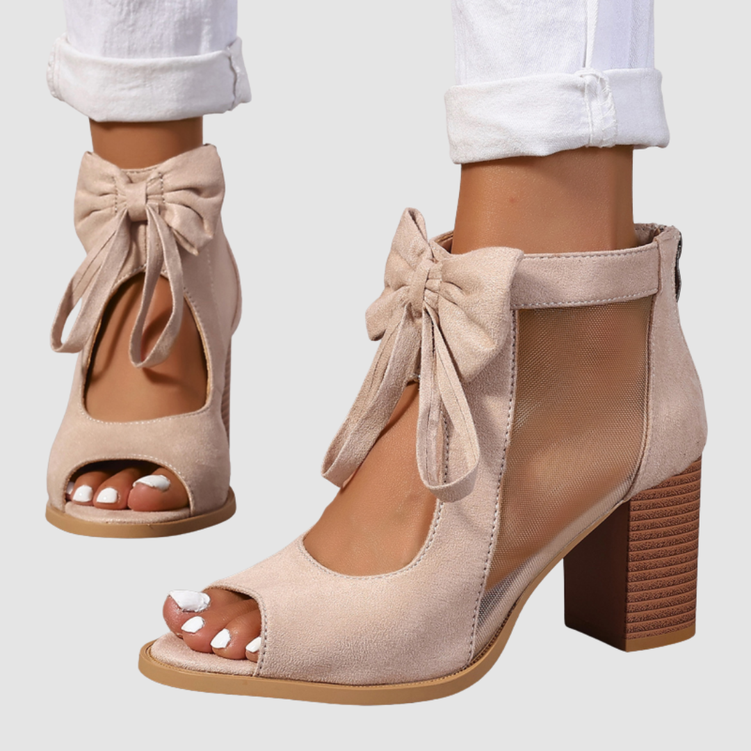 Rebecca | Bow Charm Orthopaedic Heels