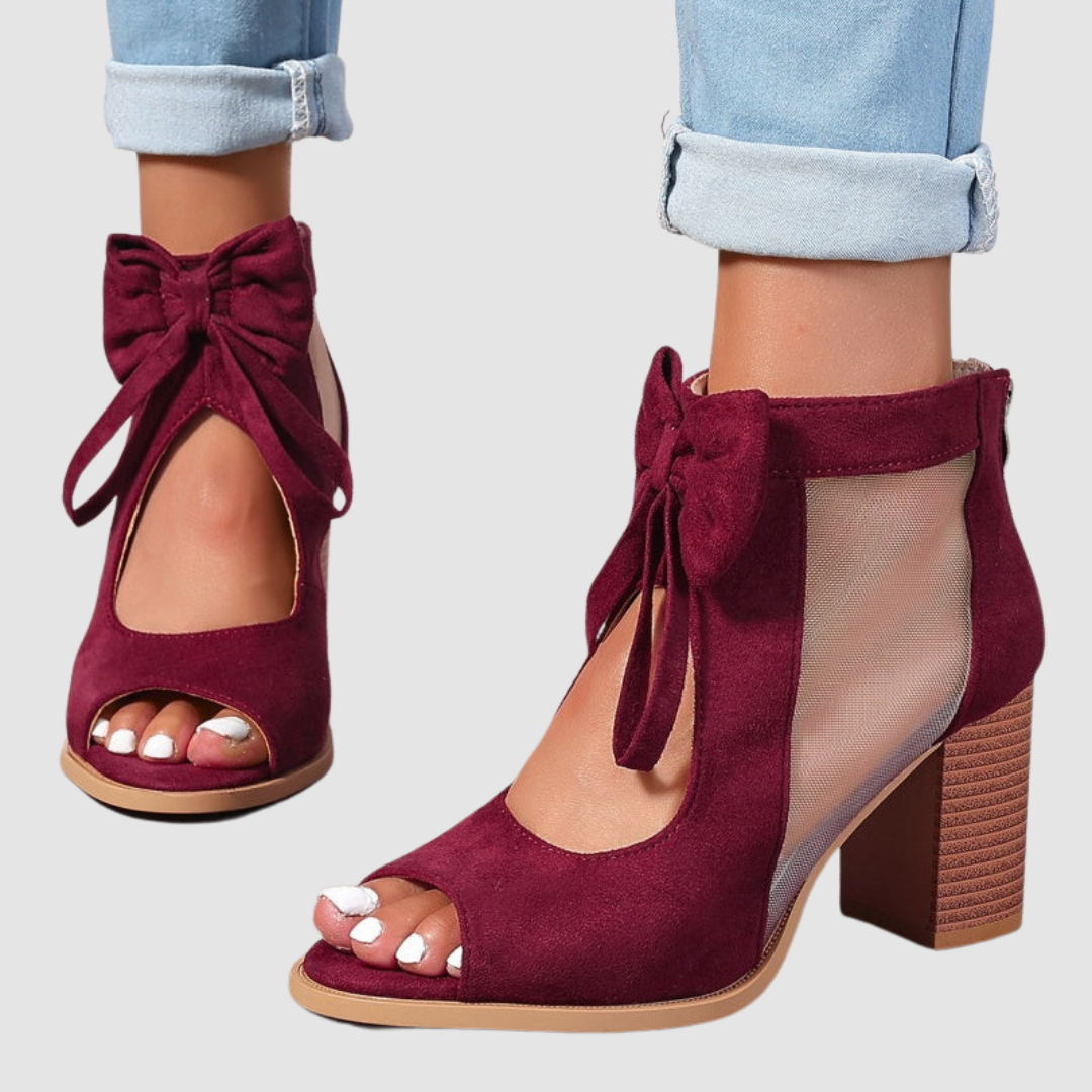 Rebecca | Bow Charm Orthopaedic Heels