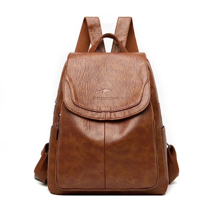Balidaishu™ Secure Leather Backpack - Stylish Anti-Theft Everyday Carry