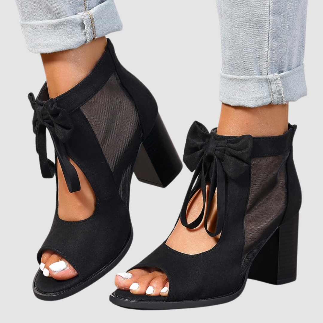 Rebecca | Bow Charm Orthopaedic Heels