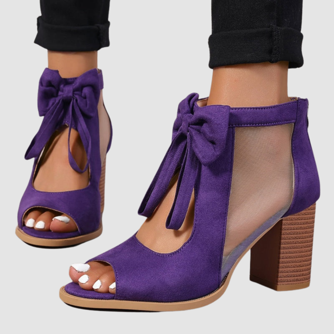 Rebecca | Bow Charm Orthopaedic Heels