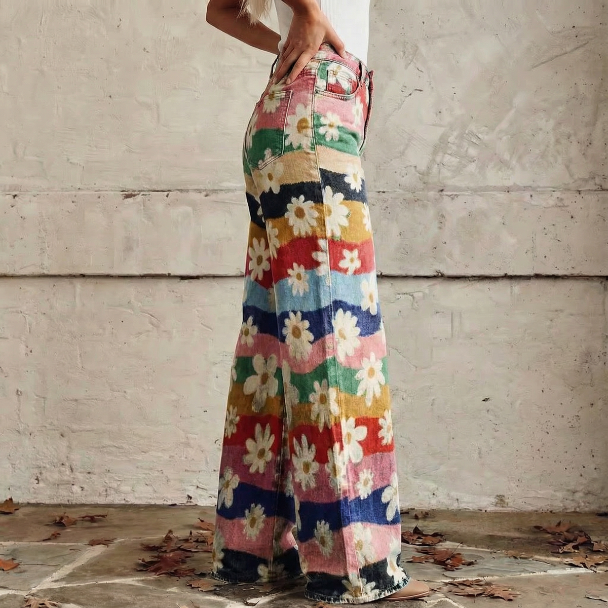 Monika™ - Boho Relaxed Floral Pants