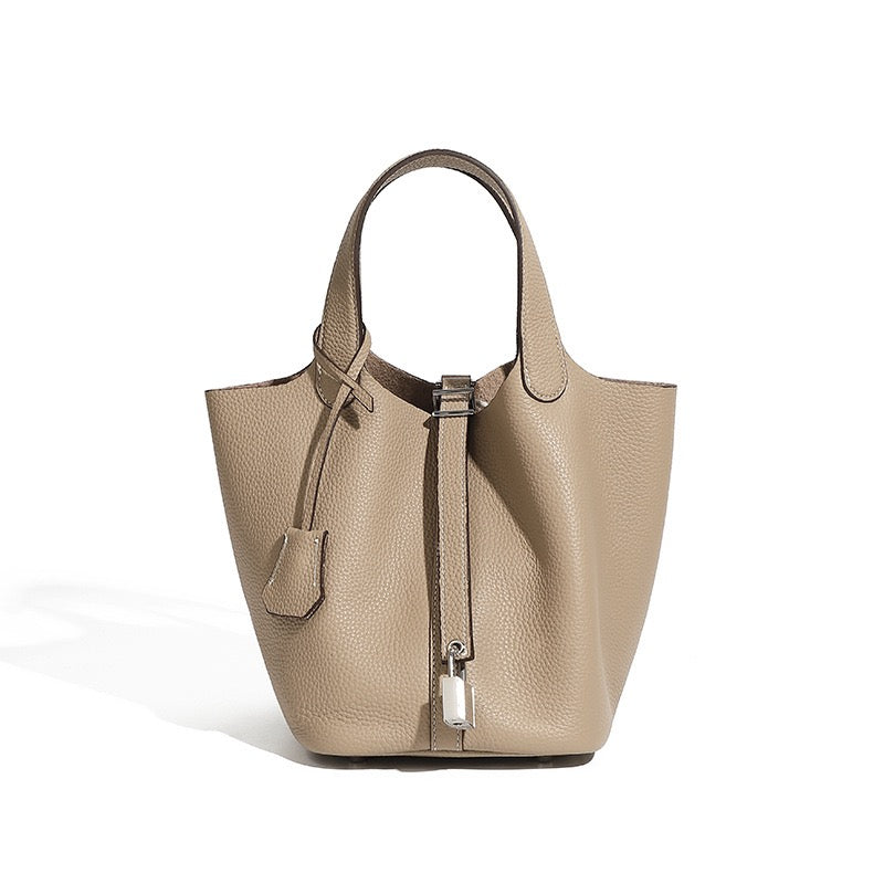 Elowen™ Genuine Leather Basket Bag - Woven Everyday Luxe Style