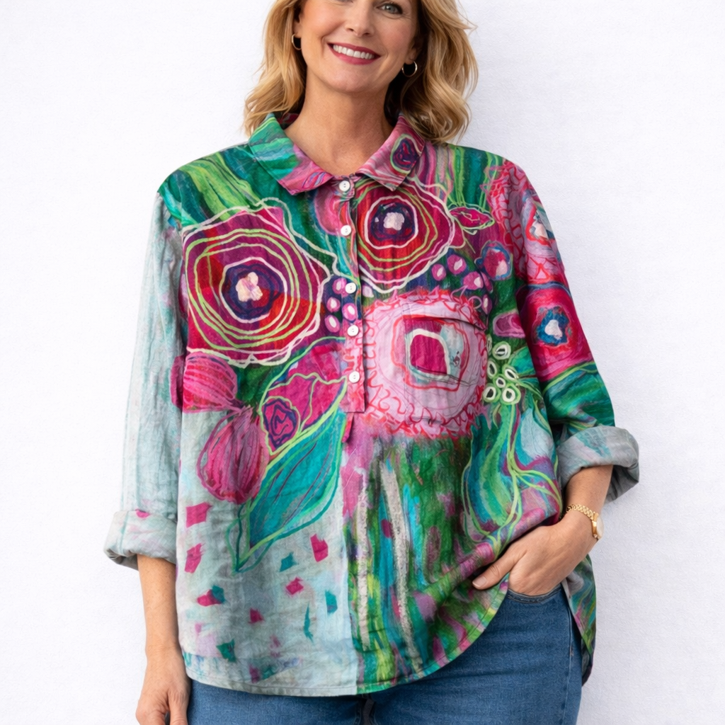 Ella | Contemporary Linen Shirt
