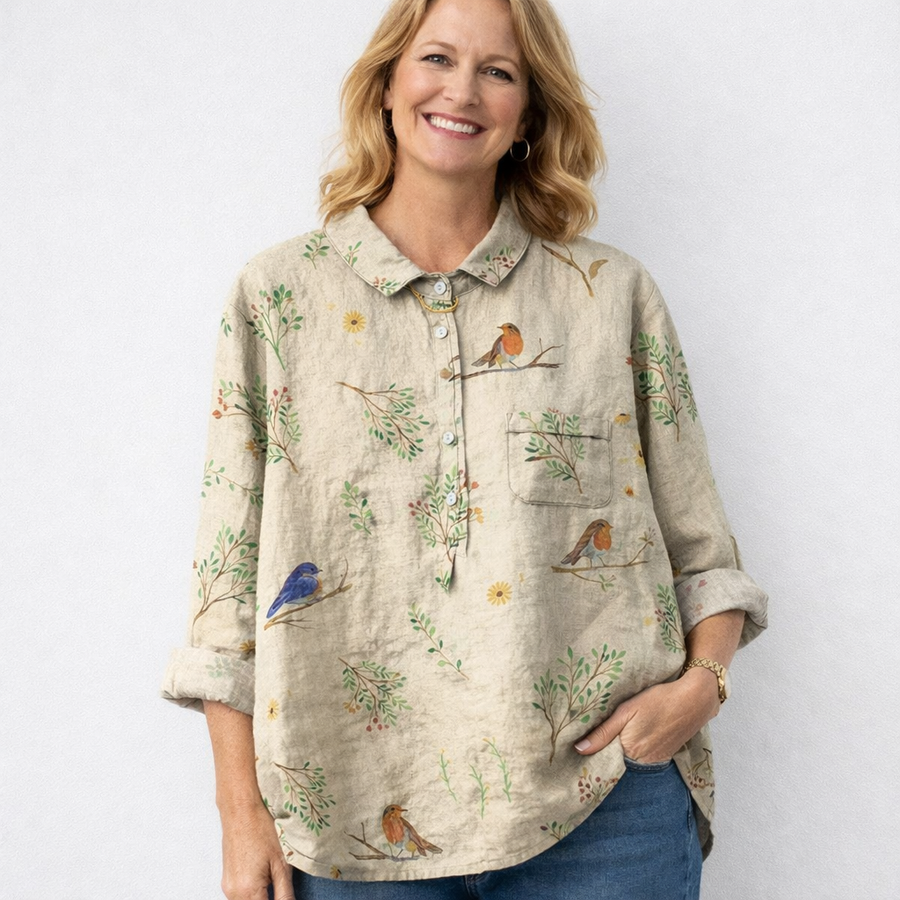 Alice | Contemporary Linen Top