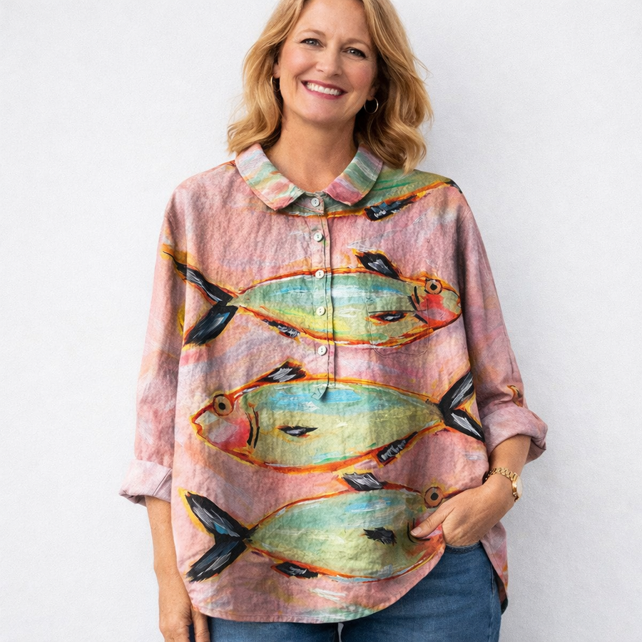Eliza | Contemporary Linen Top