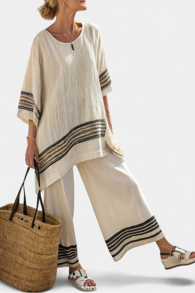 Lillian™ - Contrast Trim 2-Piece Set