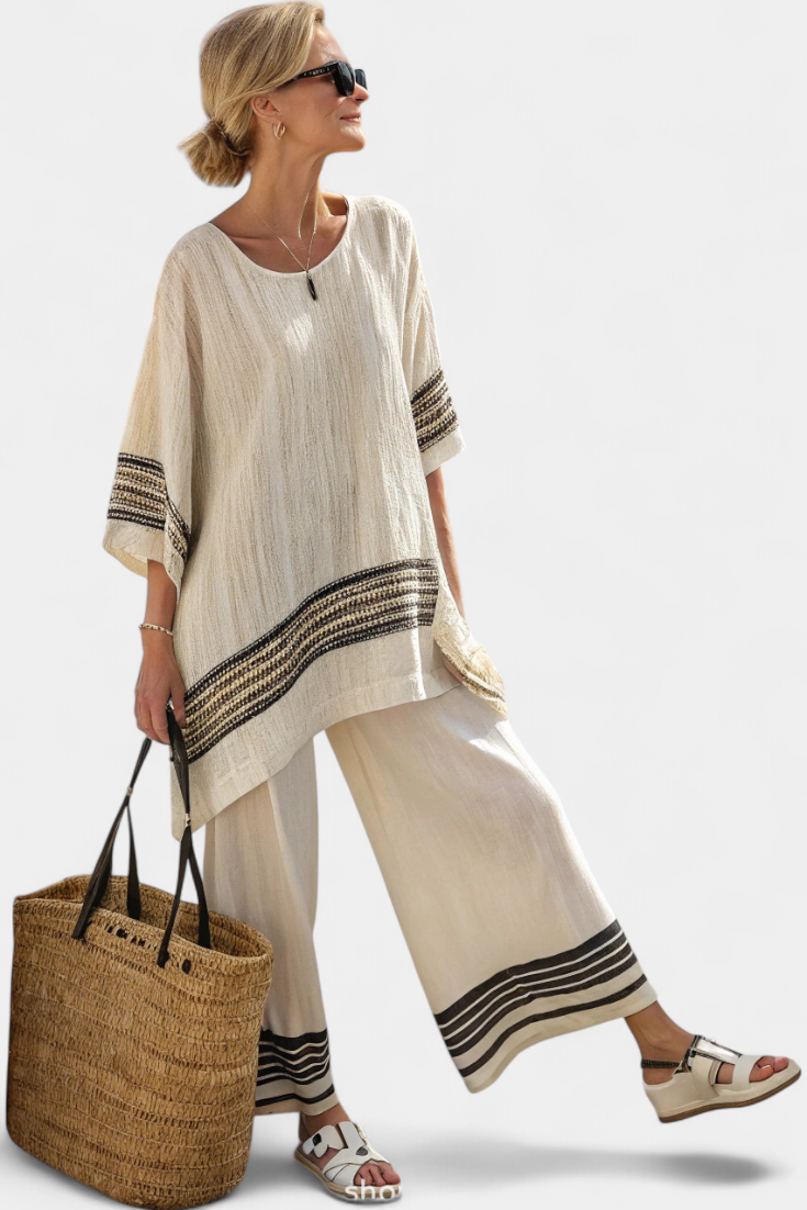 Lillian™ - Contrast Trim 2-Piece Set