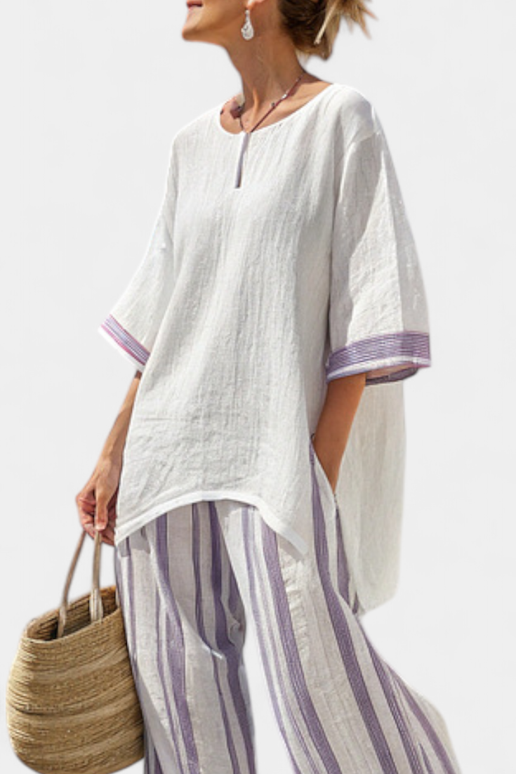 Violet™ - Lavender Stripe 2-Piece Set