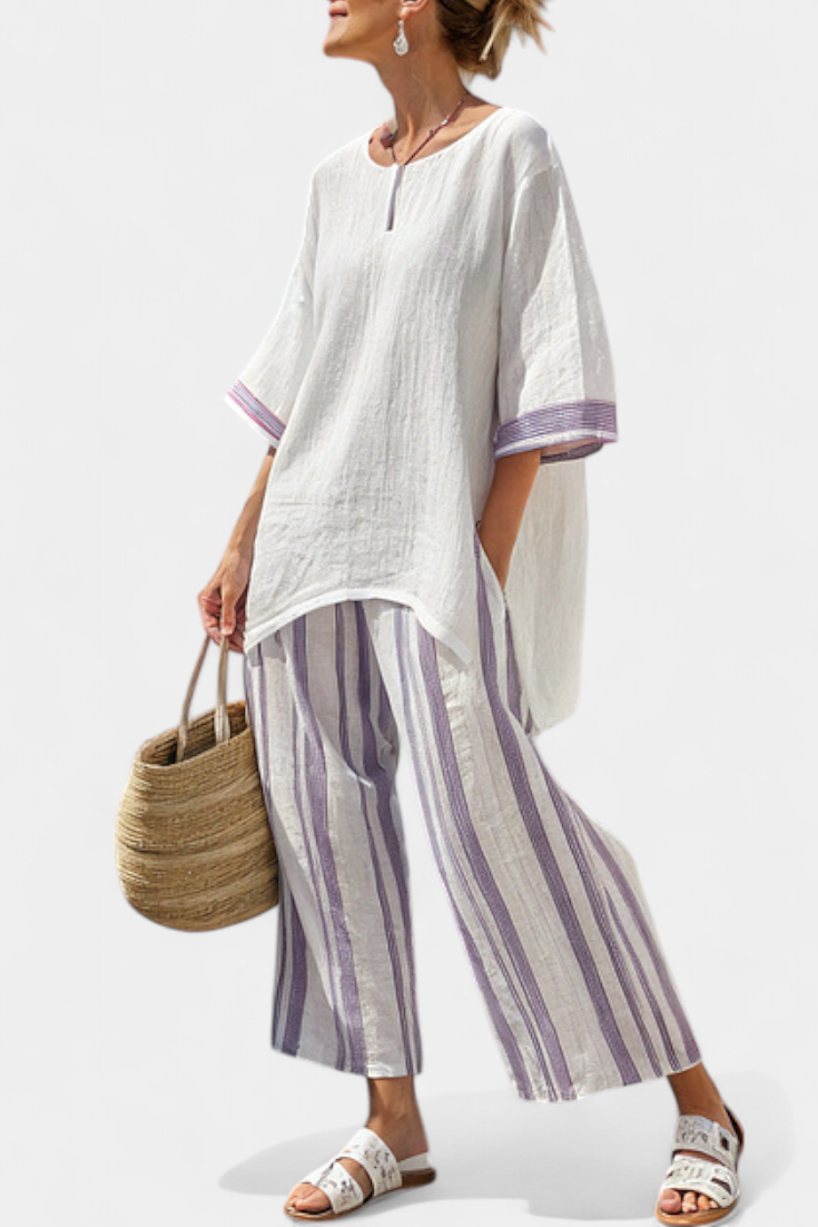 Violet™ - Lavender Stripe 2-Piece Set