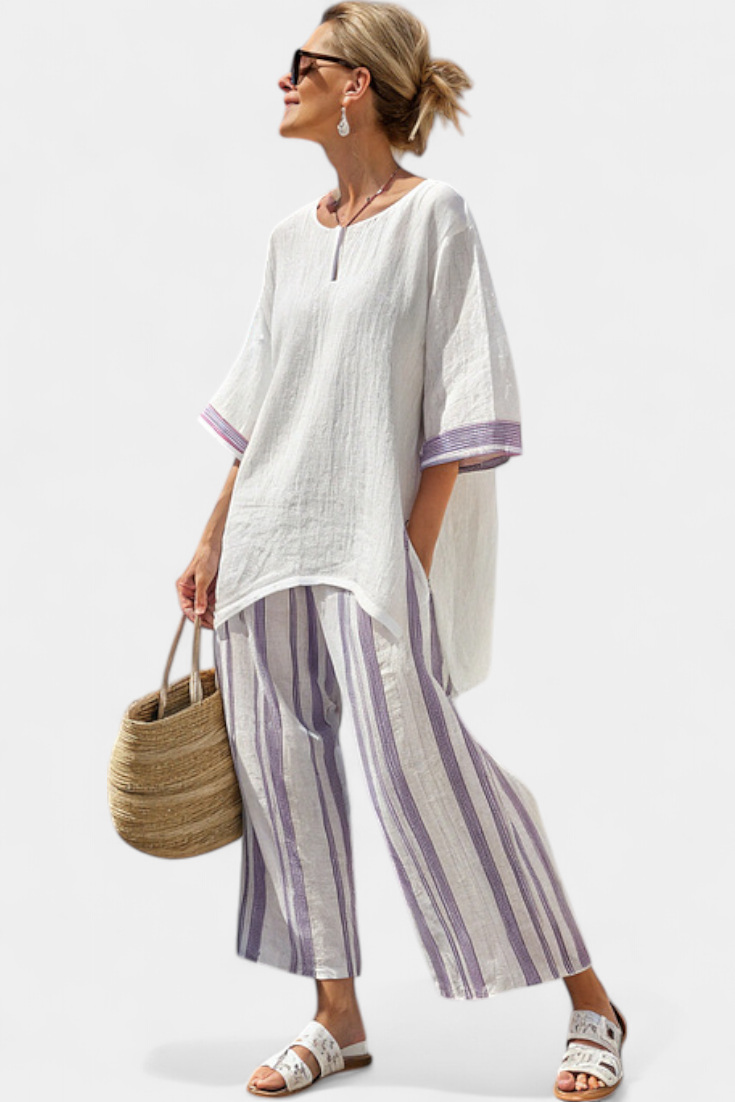Violet™ - Lavender Stripe 2-Piece Set