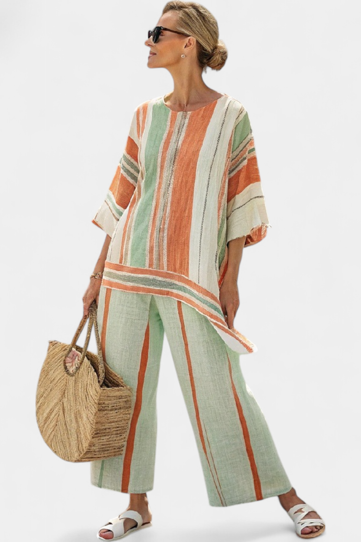 Sadie™ - Colourblock Striped 2-Piece Set