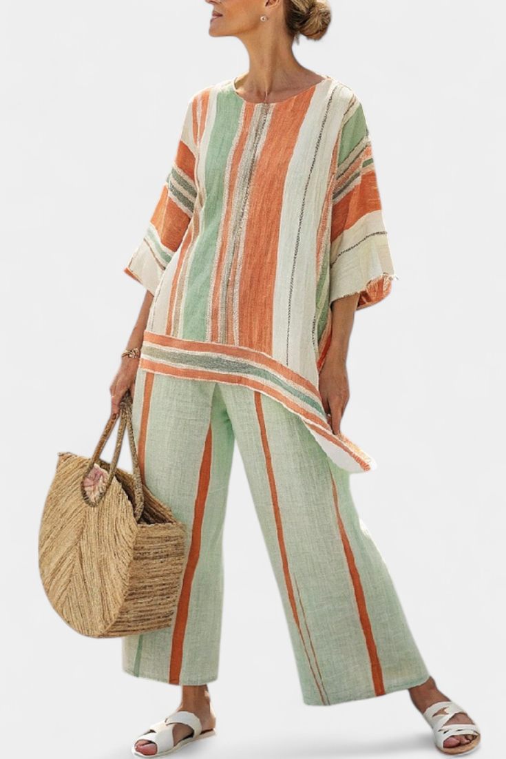 Sadie™ - Colourblock Striped 2-Piece Set