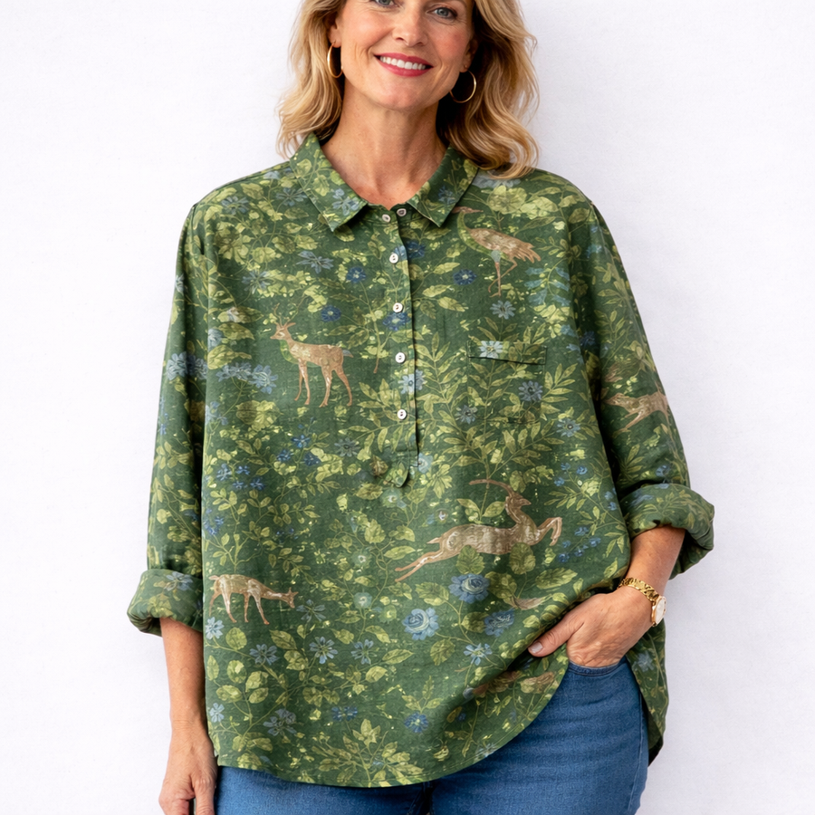 Georgia | Contemporary Linen Shirt