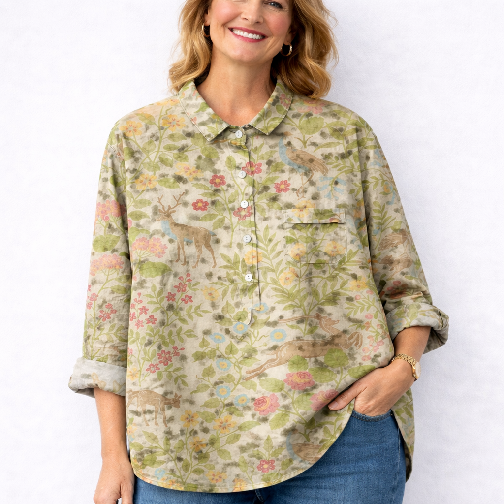 Georgia | Contemporary Linen Shirt