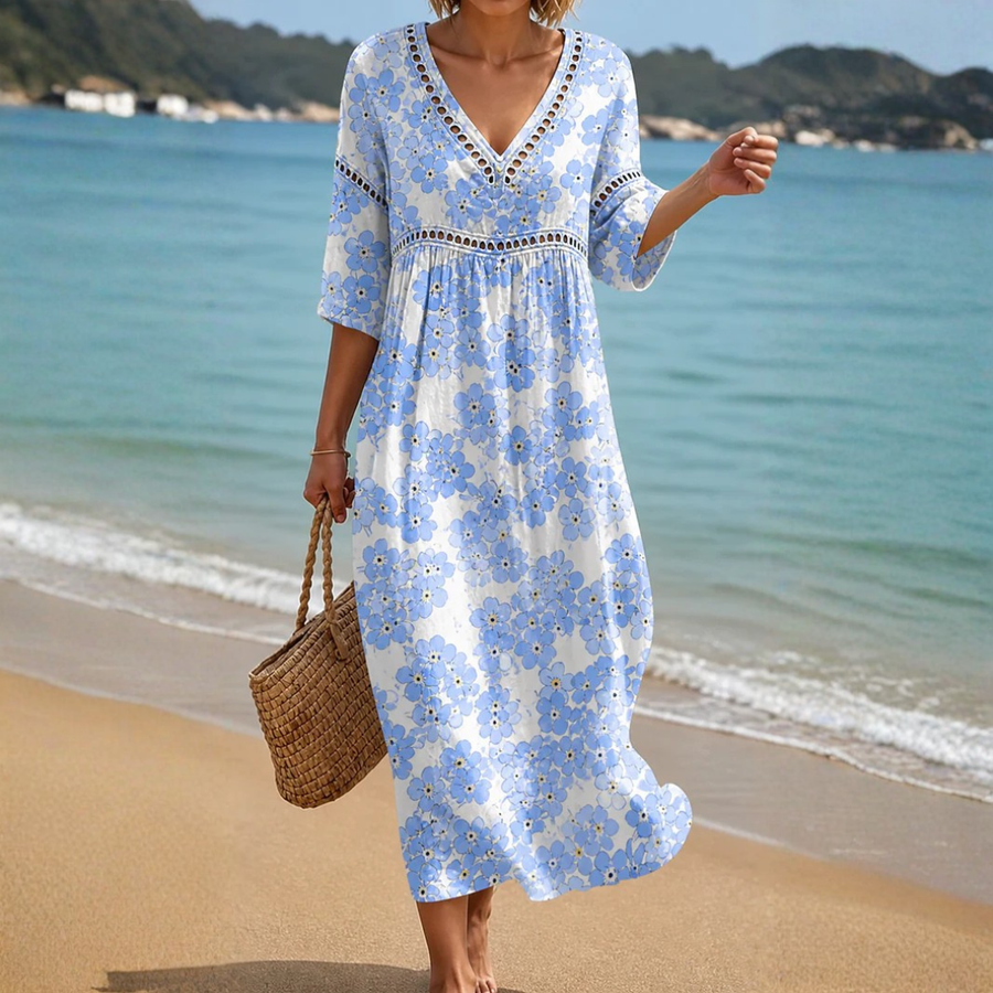 Gwyneth - Flowing Midi Day Dress