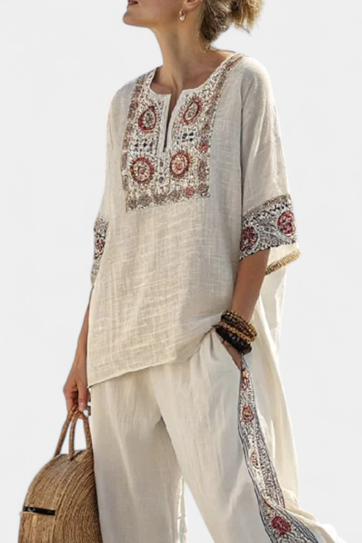 Florence™ - Embroidered Boho 2-Piece Set