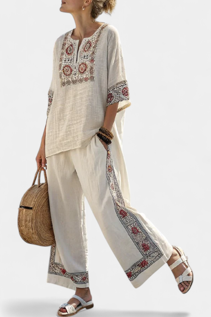 Florence™ - Embroidered Boho 2-Piece Set