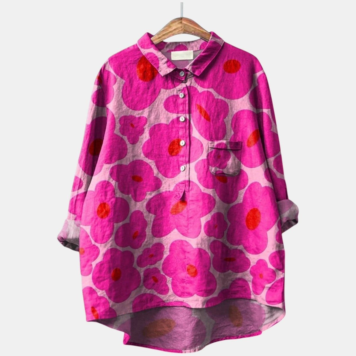 Mia | Contemporary Linen Blouse